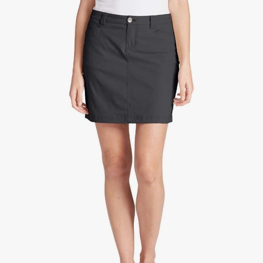 Eddie Bauer Women's Adventurer Skort (10, Dark Smoke)